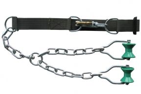204333 Halsband mit Spreizkette und Kst. Rollen