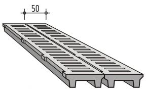 Caillebotis à fentes horizontales type 16/32
